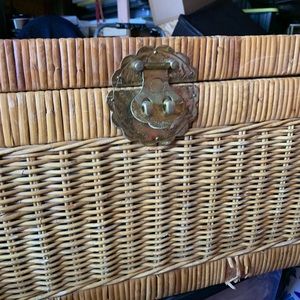 Fabulous Vintage Wicker Storage
